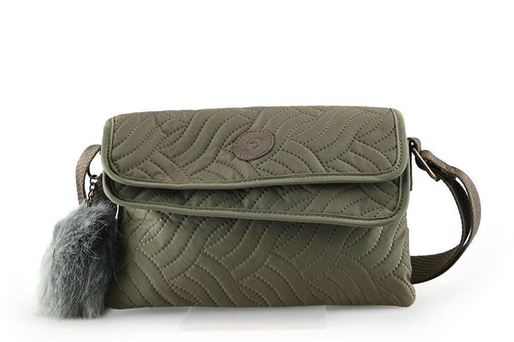 Kipling Schoudertas in maat standaard Groen, Sieraden, Tassen en Uiterlijk, Tassen | Damestassen, Groen, Zo goed als nieuw, Verzenden