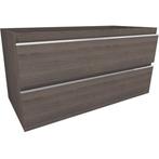 Xellanz Tigris Onderkast Met 2 Laden - 100x46cm - Houtnerf, Huis en Inrichting, Badkamer | Badkamermeubels, Ophalen of Verzenden