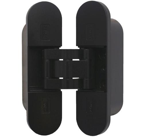 Onzichtbaar scharnier 3D verstelbaar 111x29mm zamak zwart, Doe-het-zelf en Verbouw, Hang- en Sluitwerk, Verzenden