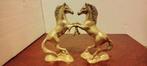 Boekensteunen (2) - Bronzen paarden - Verguld brons - Paar