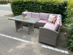 Leuke diningeset met hoge tafel, Gebruikt, Wicker, Bank, Loungeset