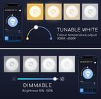 AigoSmart WiFi LED plafonnière - 18W RGB+CCT - Bediening met, Verzenden, Zo goed als nieuw