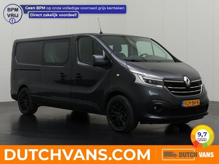 Renault Trafic Dubbele-cabine 120PK | zwart, Auto's, Bestelauto's, Lease, Handgeschakeld, BTW verrekenbaar, Diesel, Zwart, Euro 6