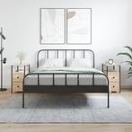vidaXL Nachtkastjes 2 st 30x60x60 cm bewerkt hout sonoma, Verzenden, Nieuw, 55 tot 70 cm, 45 tot 65 cm