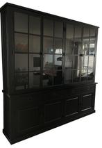 Buffetkast Soest zwart - zwart met stalen deuren 250 x 240cm, Huis en Inrichting, Kasten | Buffetkasten, Ophalen of Verzenden