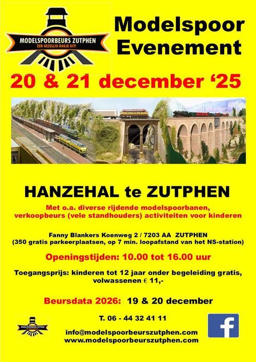 Treinenbeurs / Modelspoorweekend / Modelspoorbaan / verkoop, Hobby en Vrije tijd, Modeltreinen | H0, Gelijkstroom of Wisselstroom