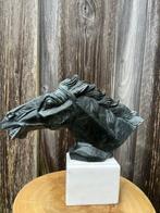 Buste, Paardenhoofd - 28 cm - Marmer, Antiek en Kunst