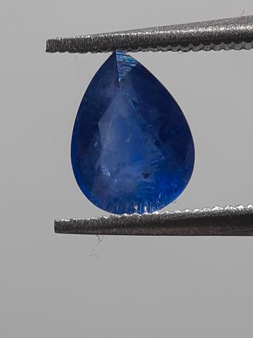 Natural blue sapphire - 0.80 ct - Pear - heated - Ceylon - c