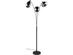 LUMINA 417000332 - Vloerlamp - 3 glazen kappen - Matzwart, Huis en Inrichting, Lampen | Vloerlampen, Verzenden, Zo goed als nieuw