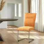 Leren eetkamerstoel Retro, Huis en Inrichting, Ophalen of Verzenden, Nieuw, Leer, Modern