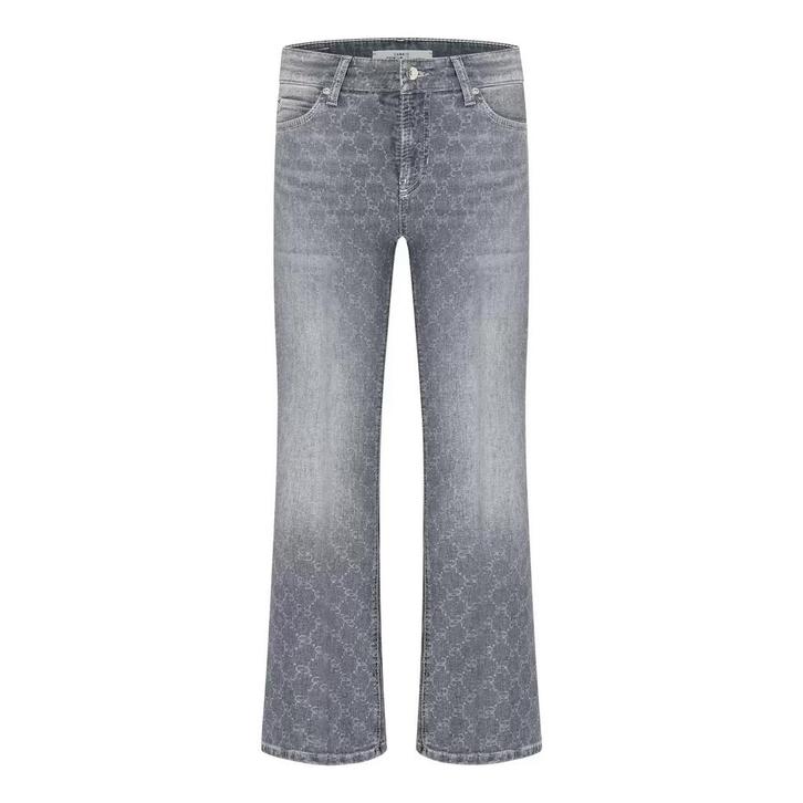 Cambio • grijze Paris Easy Kick jeans motief • 36, Kleding | Dames, Spijkerbroeken en Jeans, Grijs, Nieuw, Verzenden