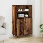 vidaXL buffetkast 60x36x110 cm bewerkt hout oud houtkleurig, Huis en Inrichting, Kasten | Buffetkasten, Verzenden, 100 tot 150 cm