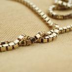 Gouden Venetiaanse ketting | 50 cm (korte ketting), Ophalen of Verzenden, Gebruikt, Overige kleuren, Goud