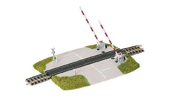 fleischmann 9198 N overweg voor recht spoor, Hobby en Vrije tijd, Modeltreinen | N-Spoor, Gelijkstroom, Overige typen, Nieuw, Overige merken