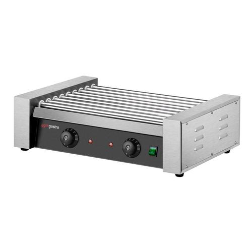 GGM Gastro | RVS Hotdog grill - met 9 rollen & 2 | HDGJ9, Zakelijke goederen, Horeca | Keukenapparatuur, Nieuw in verpakking, Fornuis, Frituur en Grillen