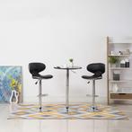 vidaXL Barstoelen 2 st kunstleer zwart, Huis en Inrichting, Barkrukken, Verzenden, Nieuw