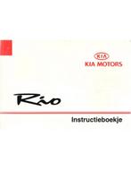 2001 KIA RIO INSTRUCTIEBOEKJE DUITS, Auto diversen, Handleidingen en Instructieboekjes