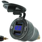 ProRide USB Lader Motor met Voltmeter - Din Hella - QC3.0 -, Doe-het-zelf en Verbouw, Elektra en Kabels, Verzenden, Nieuw