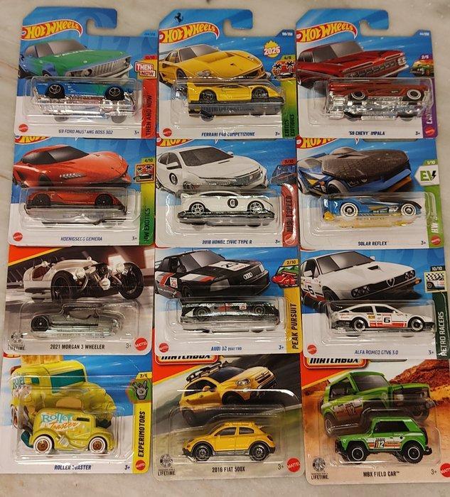 Hot Wheels, Matchbox 1:64 - Modelauto (12) - Hot, Hobby en Vrije tijd, Modelauto's | 1:5 tot 1:12