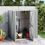 vidaXL Tuinschuur 161x89x161 cm gegalvaniseerd staal grijs, Verzenden, Nieuw