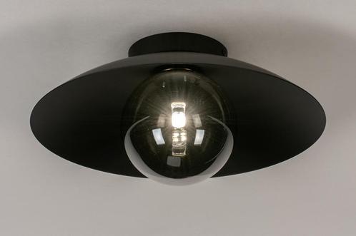 Rietveld Licht - Zwarte plafondlamp met, Huis en Inrichting, Lampen | Plafondlampen, Verzenden