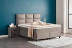 Opberg Boxspring Zelda - Grijs, Verzenden, Nieuw, Grijs, Modern