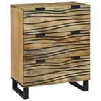 vidaXL Dressoir 60x33,5x75 cm van Massief Mangohout, Verzenden, Nieuw, Overige houtsoorten, Minder dan 50 cm