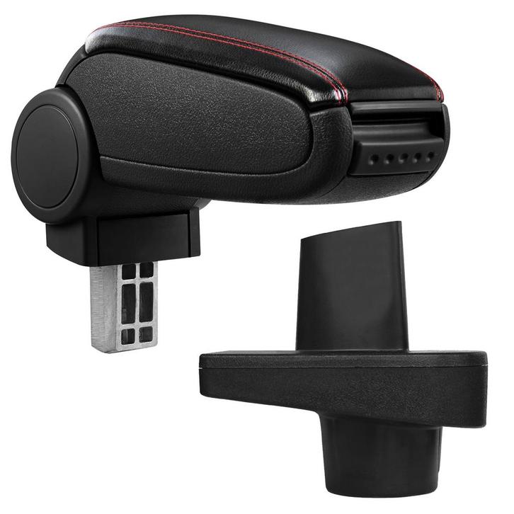 Armsteun-Renault Clio IV-X98-kunstleer-zwart+rood stiksel, Auto diversen, Auto-accessoires, Verzenden