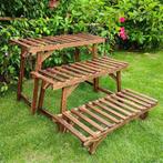 Set van 3 Houten Plantenstandaards – Laddervormig, Verzenden, Nieuw