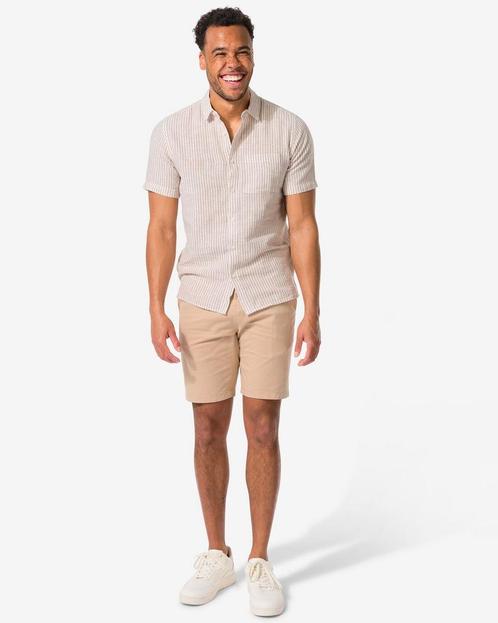 HEMA Heren chino short zand, Kleding | Heren, Overige Herenkleding, Nieuw, Verzenden