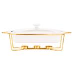Altom chafing dish en warmhoudbak van porselein rechthoek, Huis en Inrichting, Keuken | Servies, Ophalen of Verzenden, Nieuw