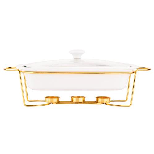Altom chafing dish en warmhoudbak van porselein rechthoek, Huis en Inrichting, Keuken | Servies, Ophalen of Verzenden