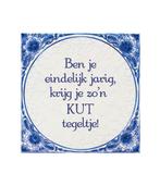 Delfts Blauw Tegel Kut Tegeltje 14,5cm, Huis en Inrichting, Woonaccessoires | Schilderijen, Tekeningen en Foto's, Nieuw, Verzenden