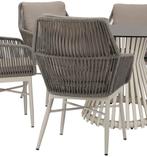 Tivoli Passadena dining tuinset 140 cm rond 6 delig latte, Tuin en Terras, Tuinsets en Loungesets, Ophalen of Verzenden, Nieuw
