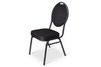 Stapelstoel | Milos - Zwart, Huis en Inrichting, Stoelen, Ophalen of Verzenden, Nieuw, Kunststof