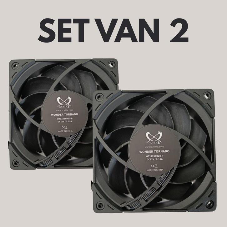 SCYTHE Wonder Tornado WT1225FD20-P – 120mm cpu cooler, Computers en Software, Computerkoelers, Zo goed als nieuw, Luchtkoeling