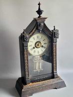 Pendule - Junghans - Antiek Hout, Messing - 1910-1920, Antiek en Kunst, Antiek | Klokken