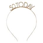 Hoofdband 50 Jaar 13cm, Hobby en Vrije tijd, Feestartikelen, Verzenden, Nieuw