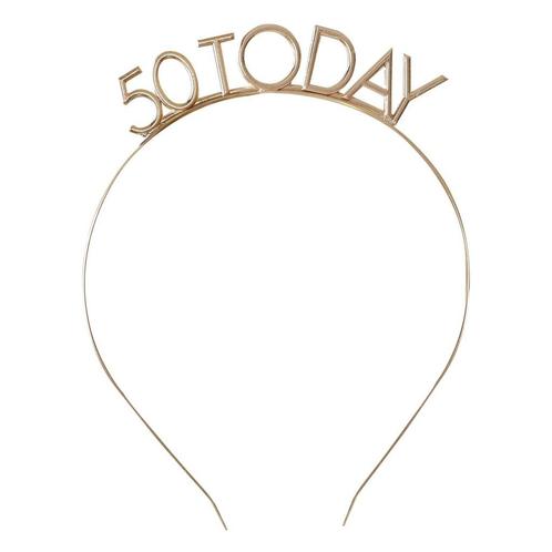 Hoofdband 50 Jaar 13cm, Hobby en Vrije tijd, Feestartikelen, Nieuw, Verzenden
