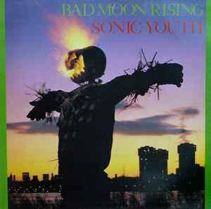 LP gebruikt - Sonic Youth - Bad Moon Rising (UK &amp; US,..., Cd's en Dvd's, Vinyl | Rock, Zo goed als nieuw, Verzenden