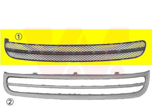 BUMPER GRILL VOOR VW NEW BEETLE 1C/9C/1Y 1998-2005, Auto-onderdelen, Carrosserie en Plaatwerk, Nieuw, Ophalen of Verzenden