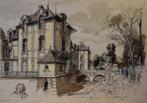 Ecole Française - début du XXe Siècle - Vue du château de
