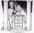 Pentekening Amerika - Rosa Parks Lincoln gedenkteken burg..., Antiek en Kunst, Verzenden