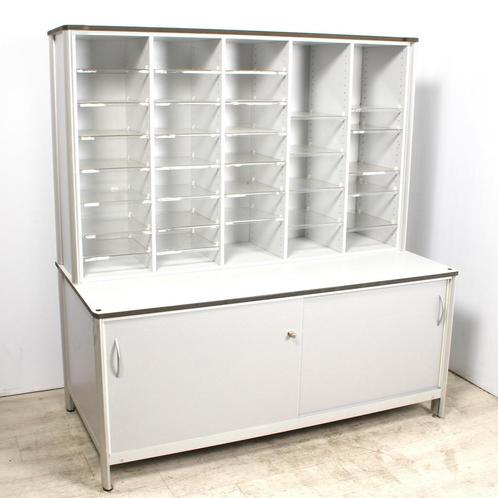Schuifdeur- en postvakkenkast, 171x160x80, grijs, Zakelijke goederen, Kantoor en Winkelinrichting | Kantoormeubilair en Inrichting
