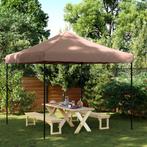 vidaXL Partytent inklapbaar pop-up 292x292x315 cm bruin, Tuin en Terras, Verzenden, Nieuw