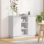 vidaXL Dressoir met LED Wit 90x32x75 cm gefabriceerd hout, Minder dan 45 cm, Verzenden, Nieuw, 70 cm of meer