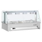 Bain-Marie | Elektrisch | Met Vitrine | Aftapkraan | 4x 1/1, Verzenden, Nieuw in verpakking