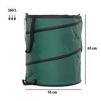 TRUUSK Tuinzak 2x160L Waterdicht Tuinafvalzak Met Ritssluiti, Huis en Inrichting, Woonaccessoires | Prullenbakken, Verzenden, Nieuw