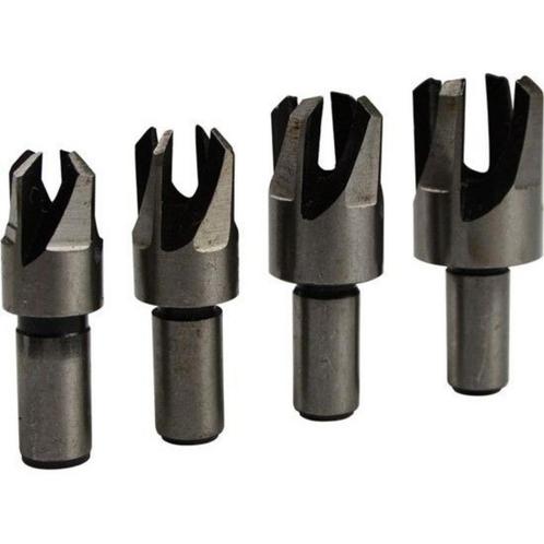 Hofftech Proppenboor set - conisch - 4-delig - koolstofst..., Doe-het-zelf en Verbouw, Gereedschap | Boormachines, Nieuw, Ophalen of Verzenden