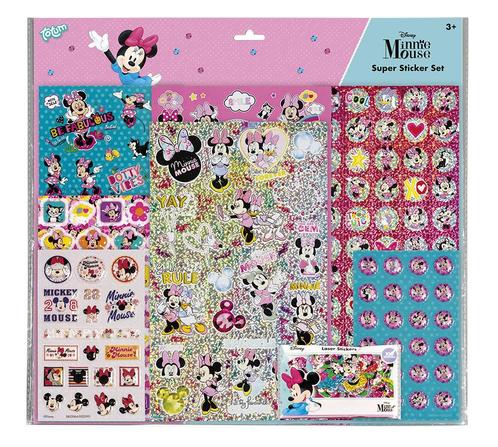 Minnie Mouse Stickerset 12 delig, Hobby en Vrije tijd, Feestartikelen, Nieuw, Verzenden